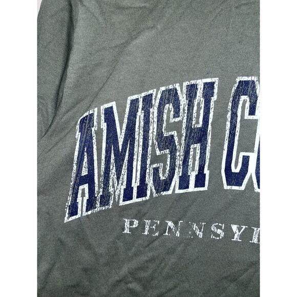 Vintage Amish Country Shirt Pennsylvania Green Tee 1990s VTG 90s Medium - Picture 2 of 9